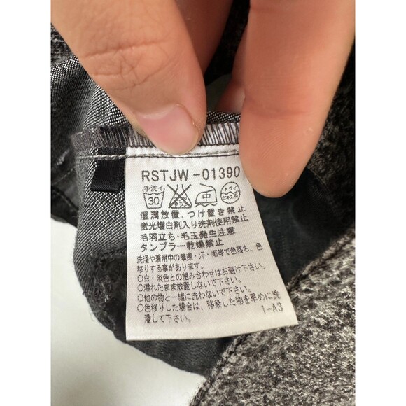 HIROKO KOSHINO TRUNK Heathered Stretch Jacket Snap Button Notch Size 40 - Picture 10 of 12